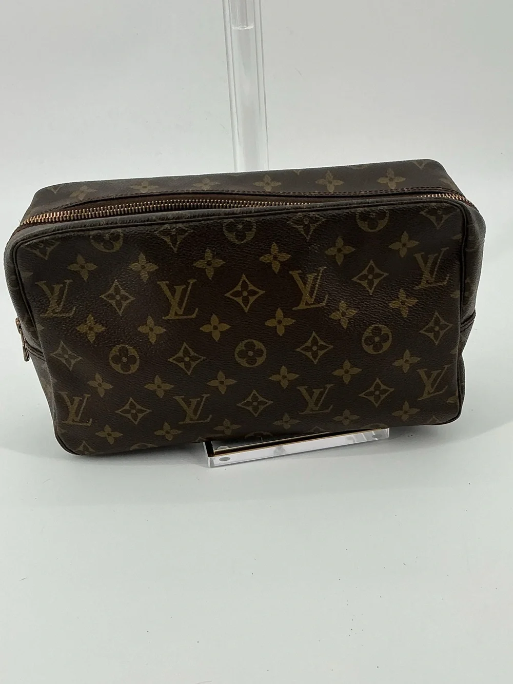 Louis Vuitton Monogram Trousse Toilette 28 Cosmetic Toiletry Pouch Vintage